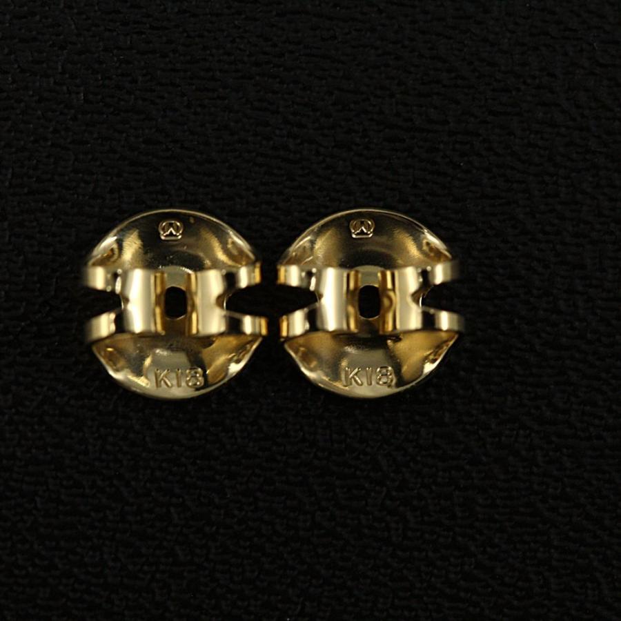 美品　MIKIMOTO 真珠スタッドピアスゴールド MIKIMOTO ミキモト Mコレクションピアス YG イエローゴールド 3.7g