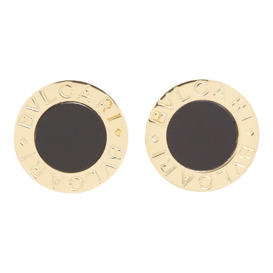 BVLGARI オニキス　ピアス ブルガリ ピアス シングル ユニセックス オニキス 18KホワイトGD