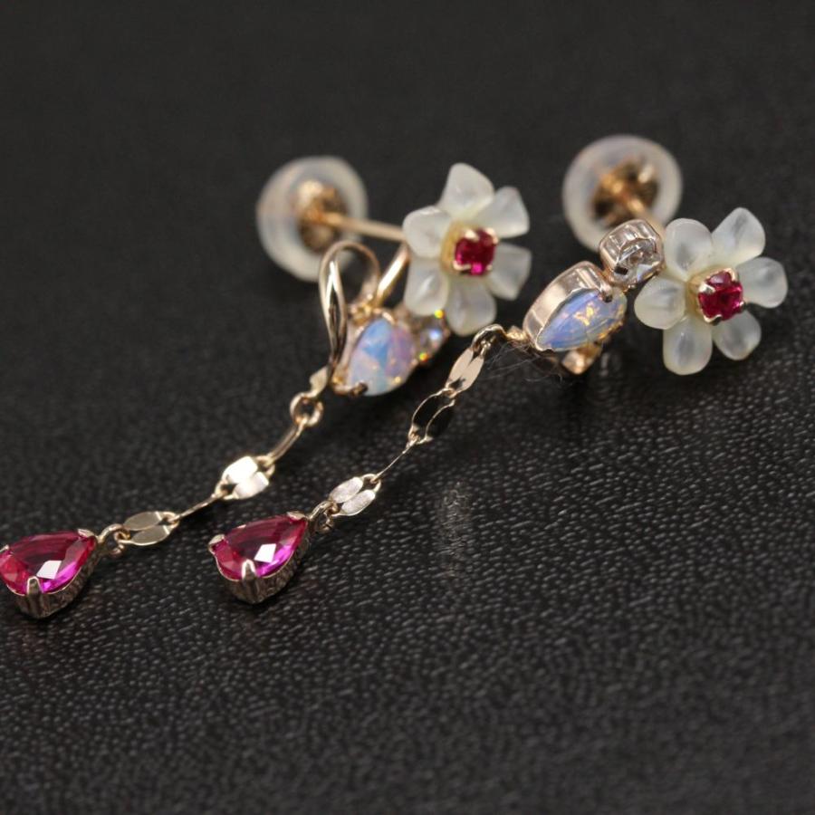 テイクアップ LOVE ROMANCE フラワーモチーフ・ホワイトシェル・マルチ  