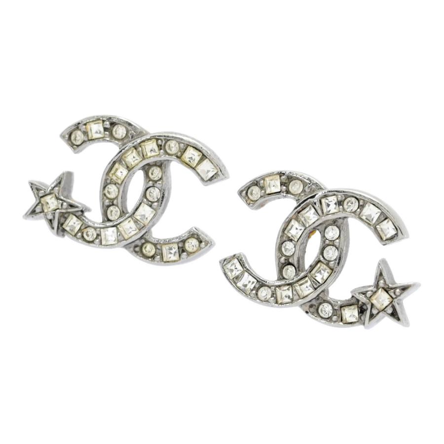○8350 CHANEL シャネルココマークラインストーンスターモチーフ