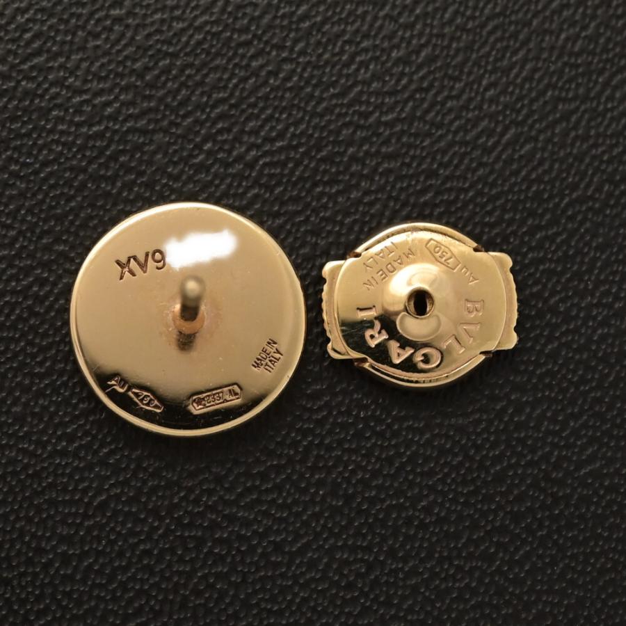 BVLGARI（ブルガリ） ブルガリブルガリ カーネリアン ロゴ 片耳 ピアス