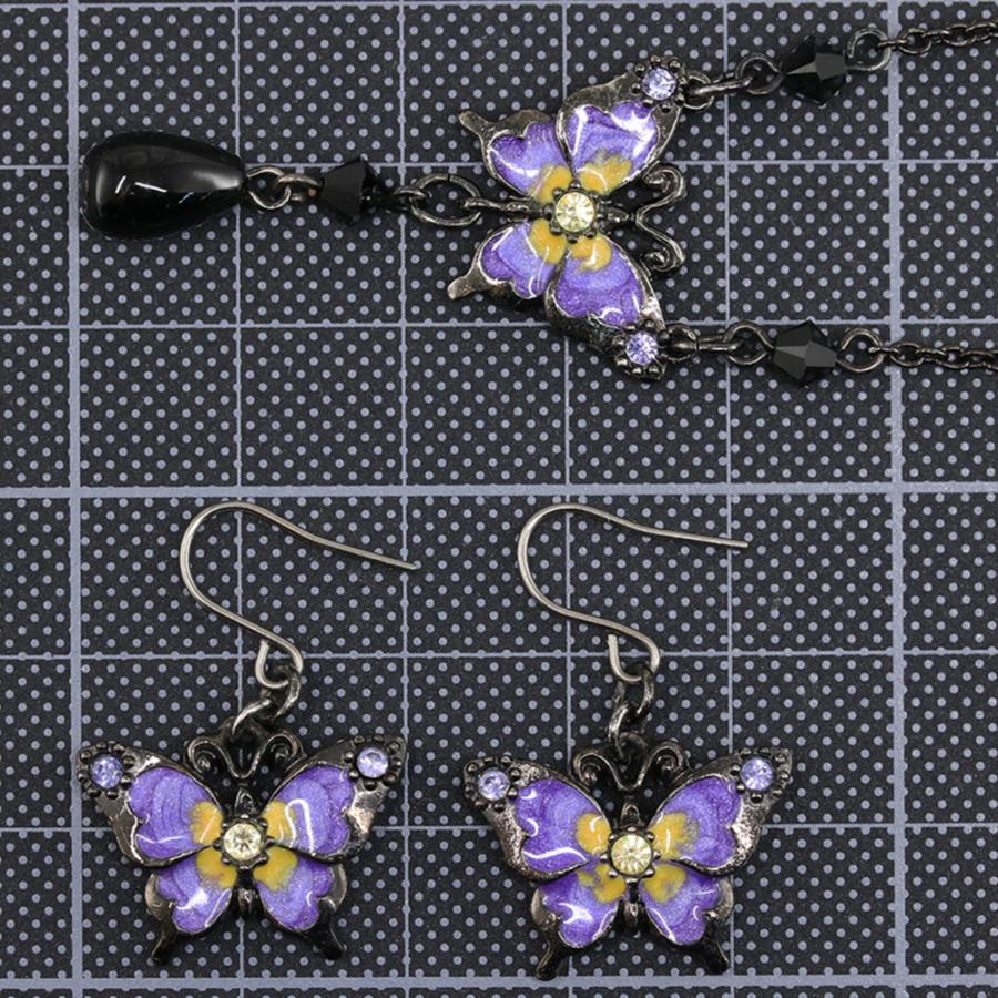 ネックレス　ピアス　セット　アナスイ　蝶 ANNA SUI アナスイ バタフライ(蝶)モチーフ ネックレス・ピアス