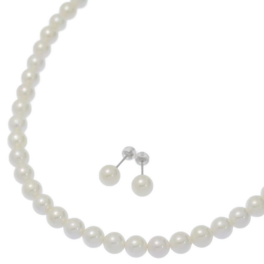 6.5-7mm ジュエリーセット・アコヤ真珠/Japan Pearl/パールピアス