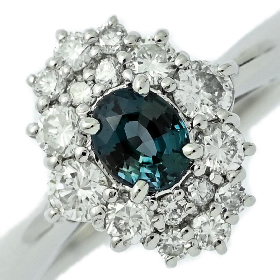 AL0.33ct/FD:0.48ct/アレキサンドライト・ダイヤモンド リング・指輪