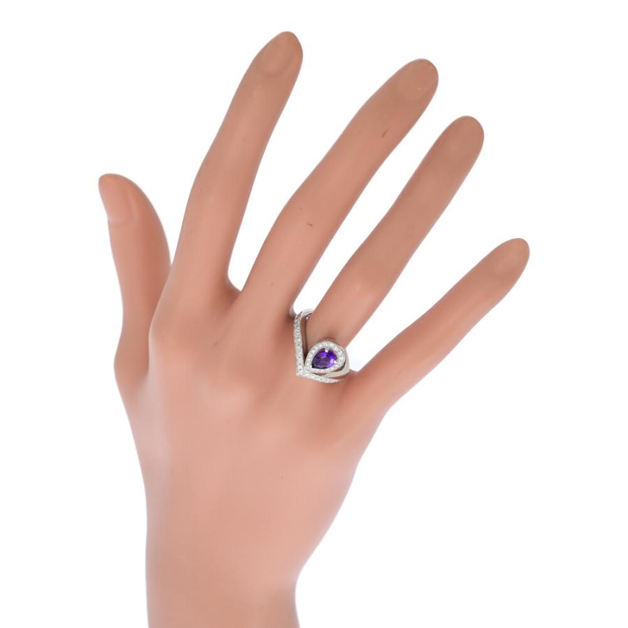 ◯訳あり　ショーメ　アメジストリング　9号　欠損あり CHAUMET（ショーメ） AM0.6ct/FD:0.55ct/CHAUMET ジョゼフィーヌエグ