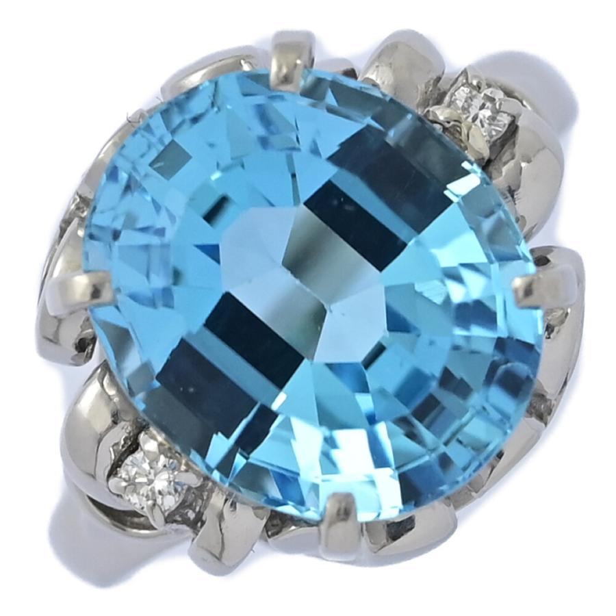 BT7.89ct/FD:0.03ct/ブルートパーズ・ダイヤモンド 11月生石 リング