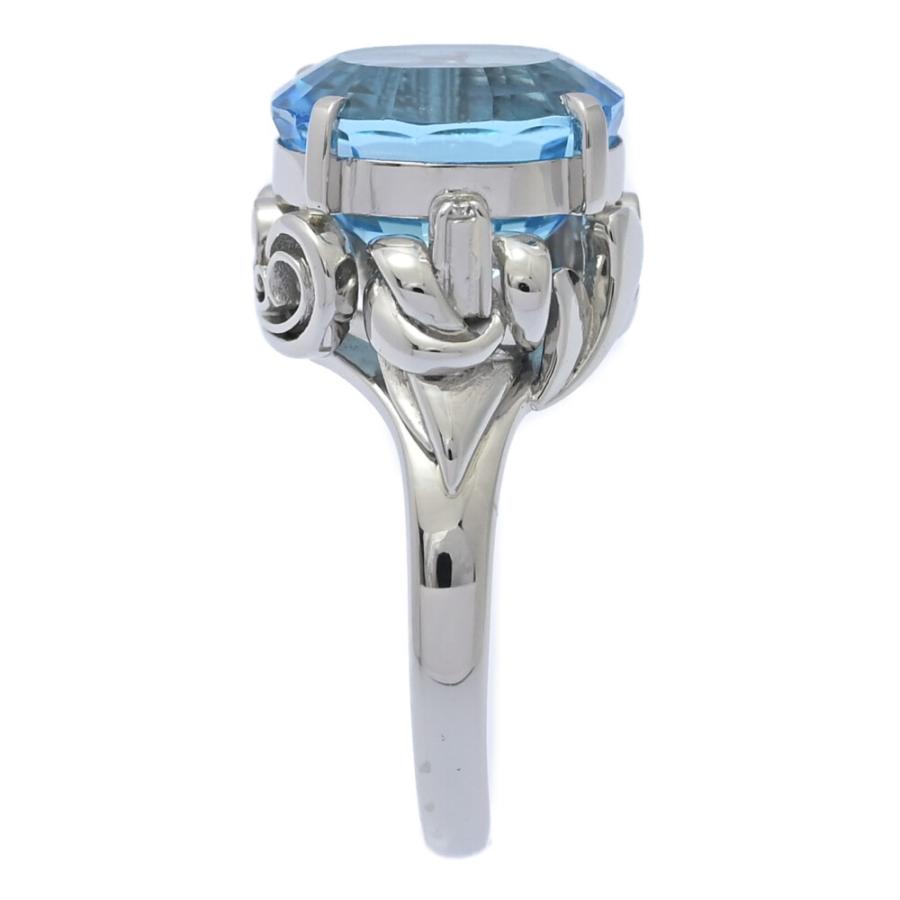 BT7.89ct/FD:0.03ct/ブルートパーズ・ダイヤモンド 11月生石 リング