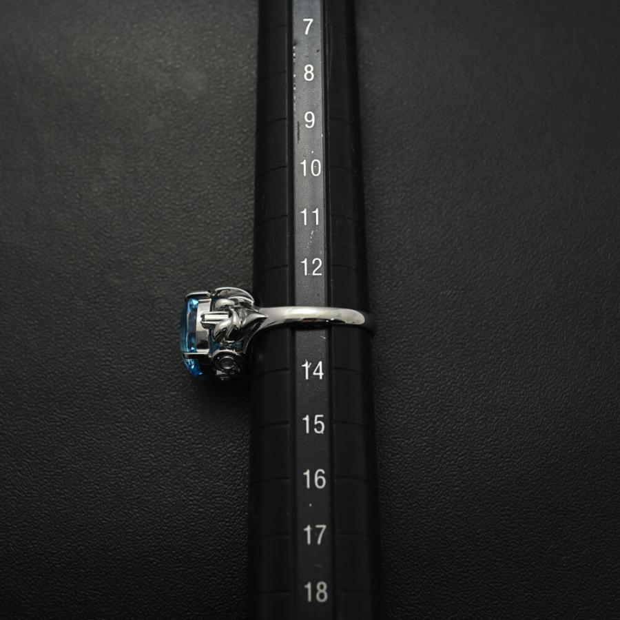 BT7.89ct/FD:0.03ct/ブルートパーズ・ダイヤモンド 11月生石 リング