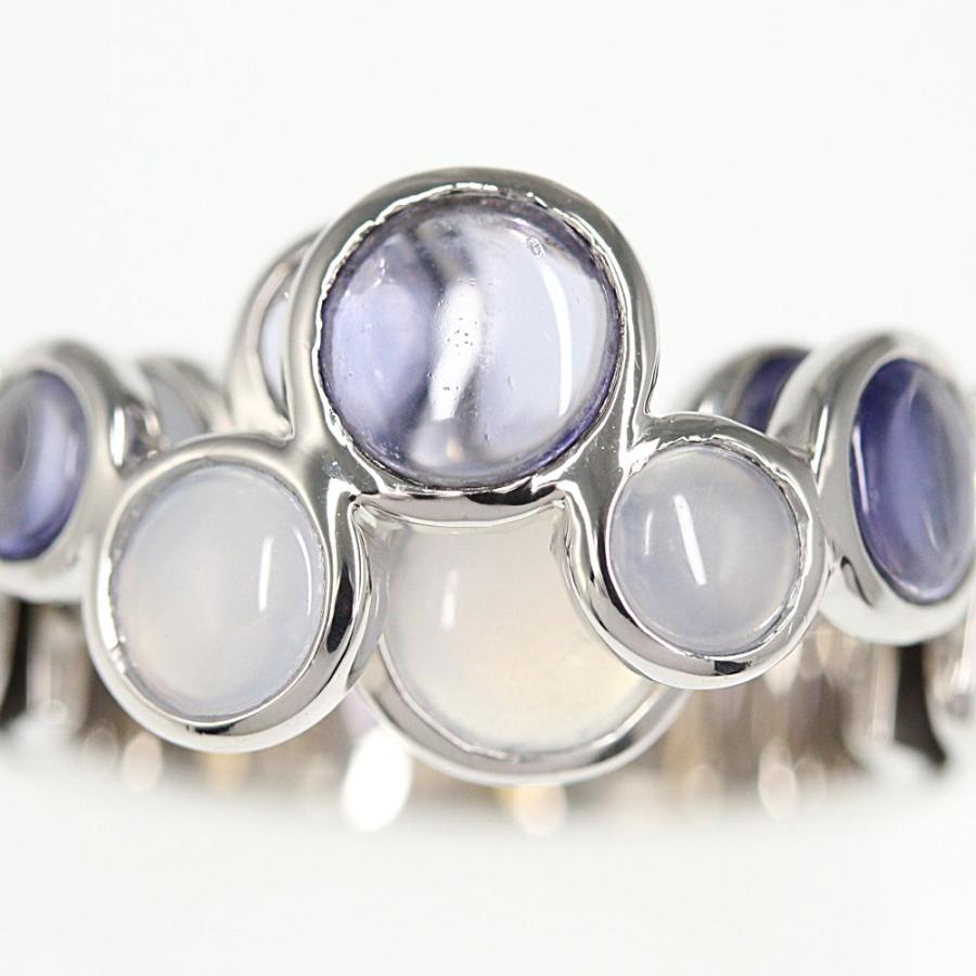 RUGIADA（ルジアダ） カルセドニーリング・指輪/K18WG/750-13.0g/12号