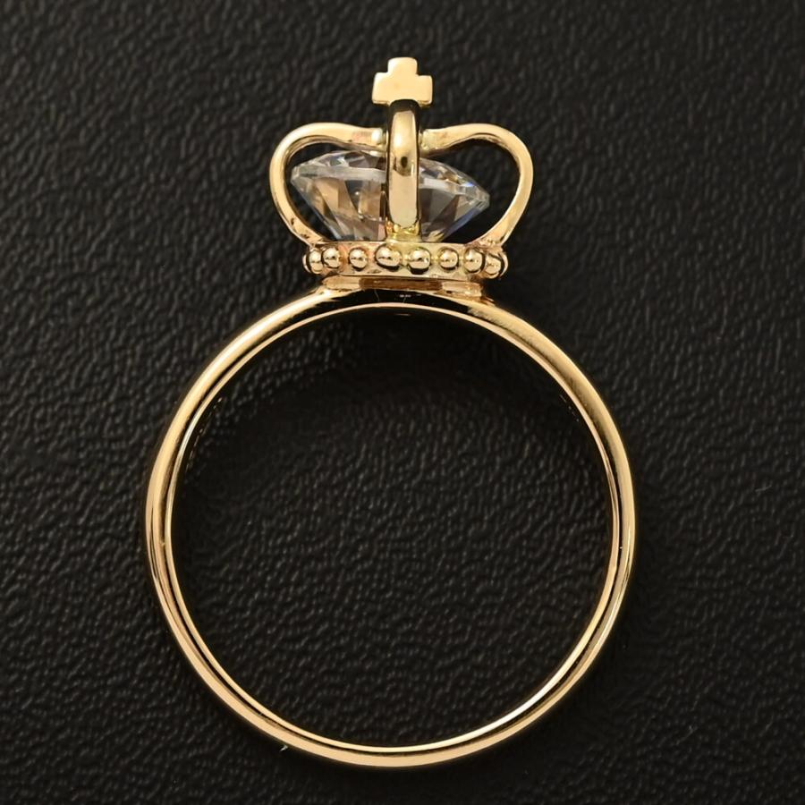 K10 NOJESS　キュービックジルコニア　王冠　指輪 NOJESS - K10 NOJESS キュービックジルコニア 王冠 指輪の通販