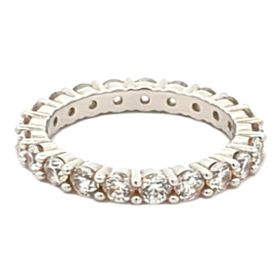 スワロフスキー 指輪 フルエタニティリング 11号 シルバー色 SWAROVSKI（スワロフスキー） フルエタニティセッティング