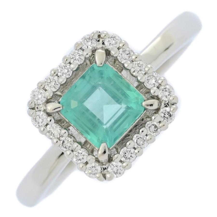 EM0.5ct/4℃ ヨンドシー エメラルド・ダイヤモンドリング・指輪/Pt950