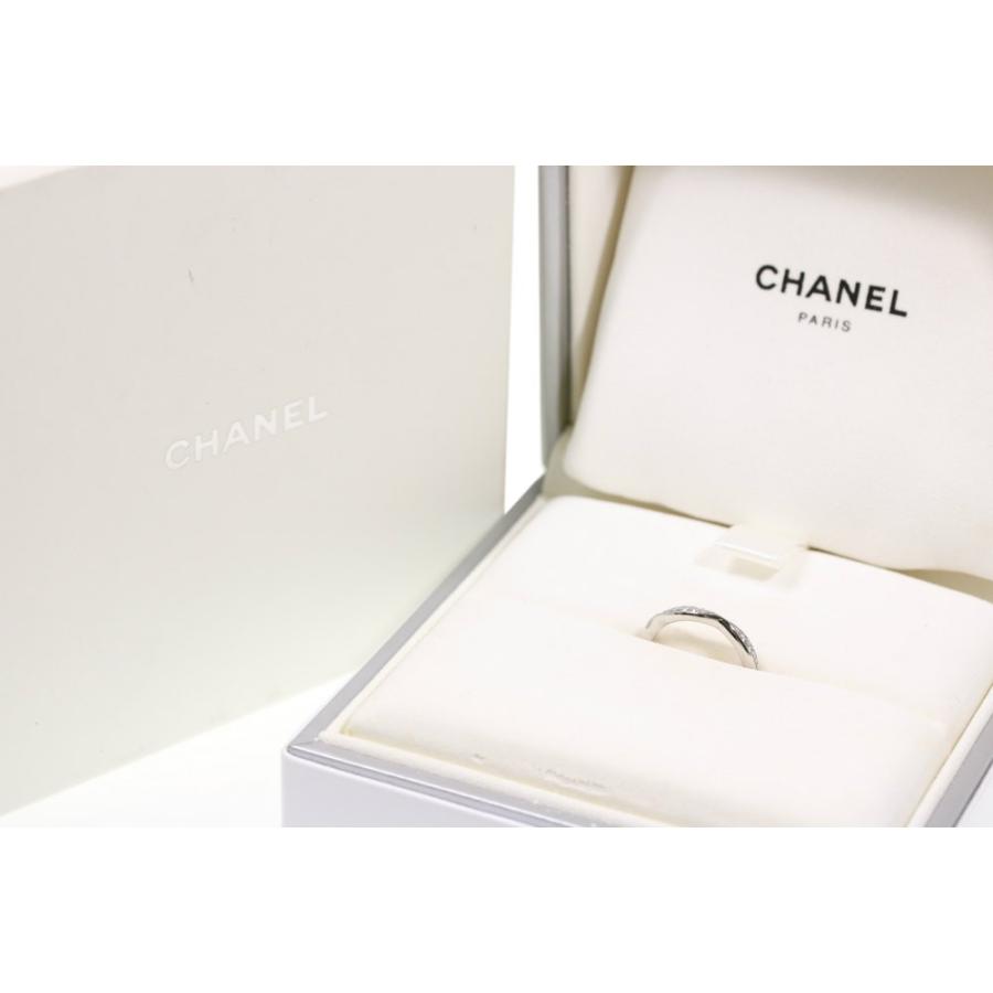 CHANEL シャネル　カメリア　フルエタニティ　pt950 CHANEL（シャネル） 指輪 Pt950 ダイヤ10P(約0.08ct) カメリア