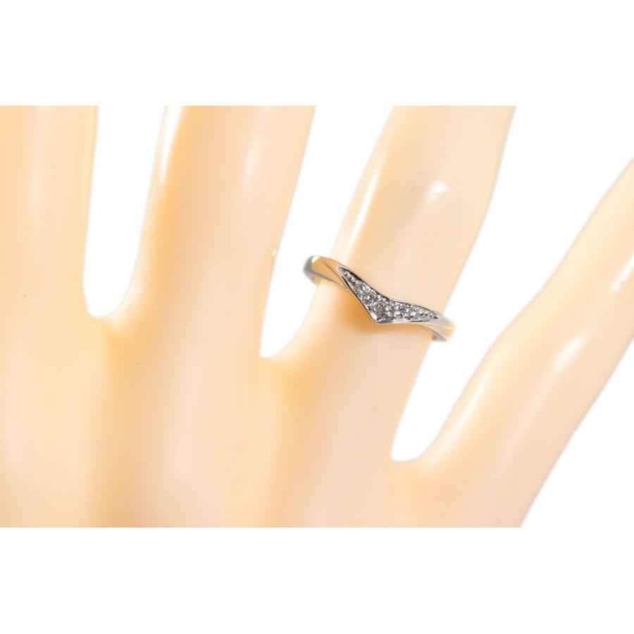 MIKIMOTO（ミキモト） ウェディングバンド V字モチーフ 5P