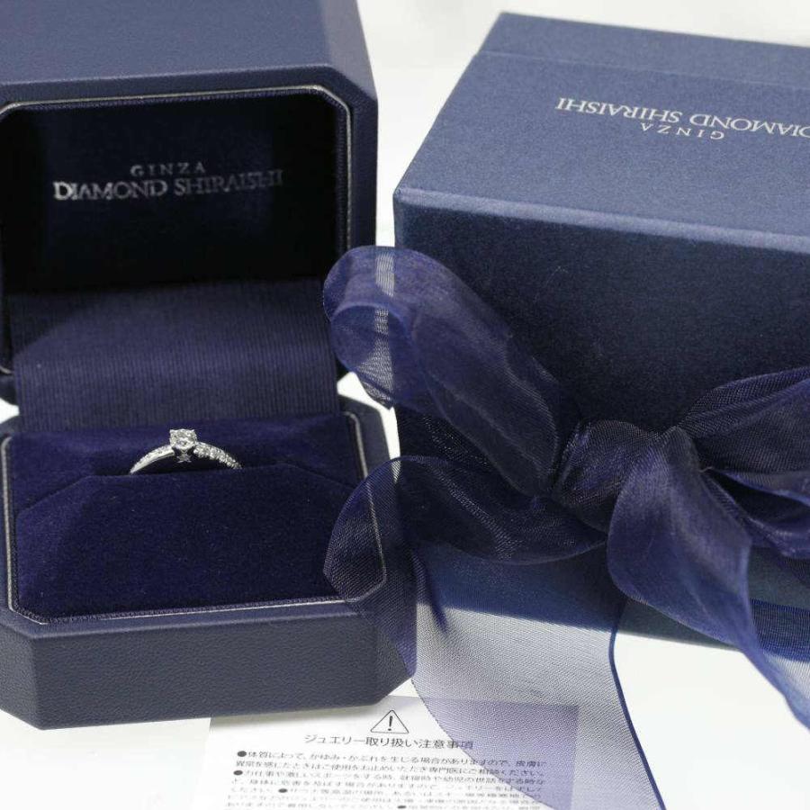 銀座ダイヤモンド シライシ DIAMOND SHIRAISHI リング 950 新品仕上げ・銀座ダイヤモンドシライシ 15P・ダイヤリング・指輪/Pt950