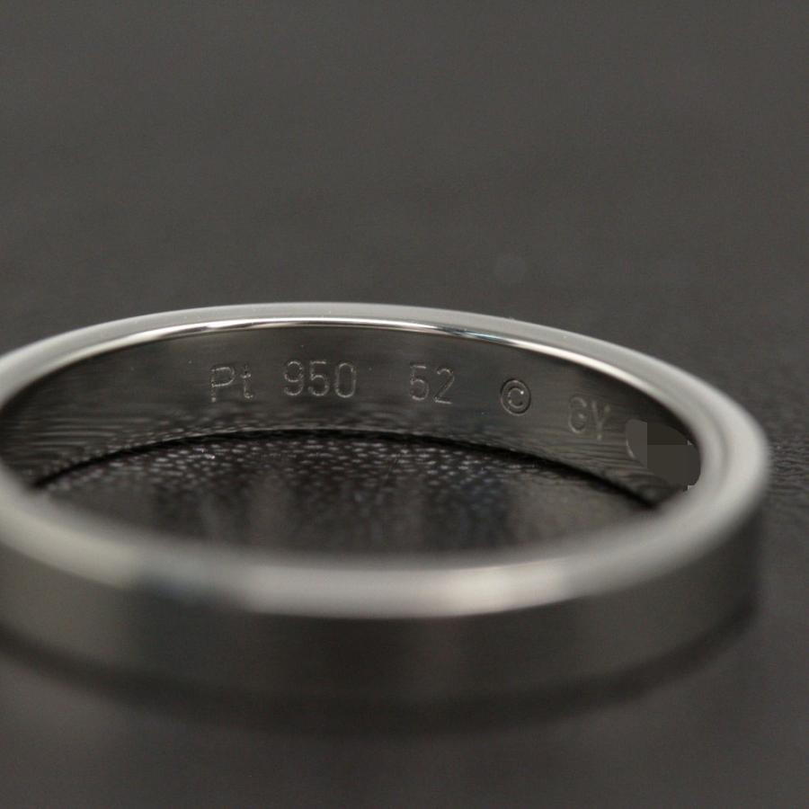 Cartier カルティエ エングレーブド・リング・指輪/Pt950-4.9g/12号  