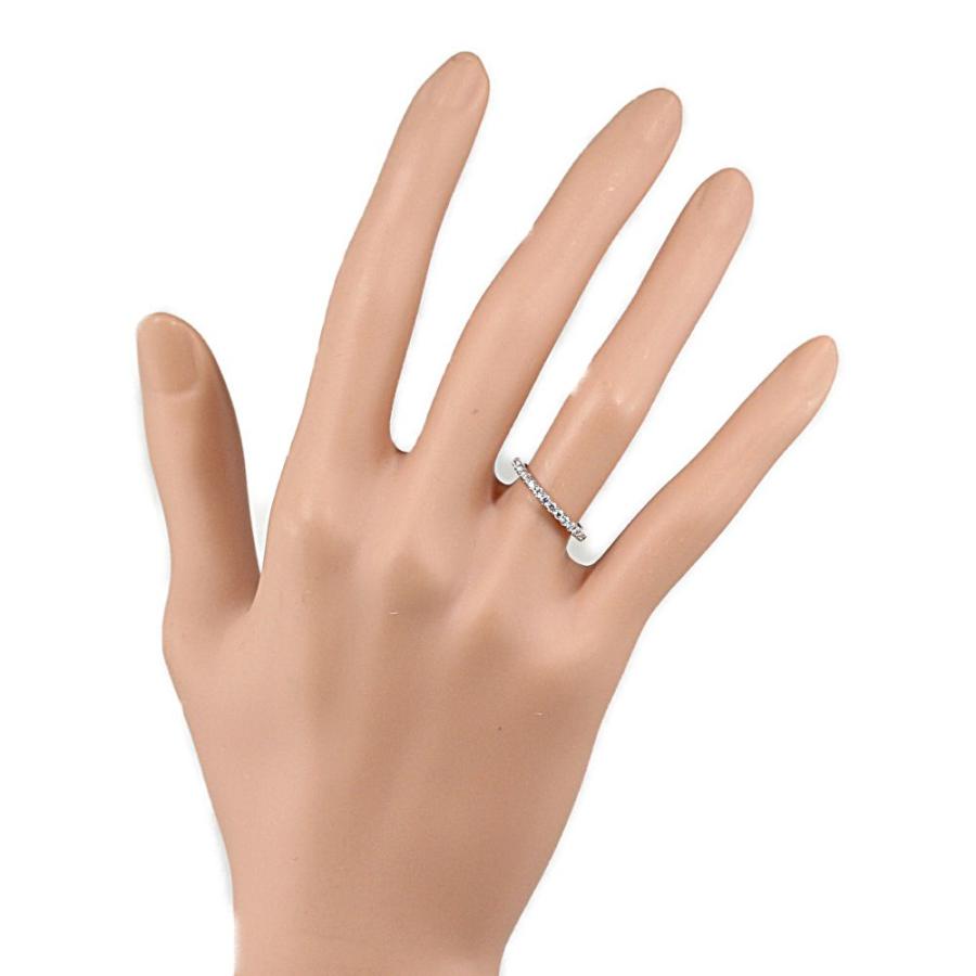 フォーエバーマーク　ハーフエタニティ　プラチナリング　天然ダイヤモンド デビアス フォーエバーマーク パヴェリング 0.15ct (HIR052