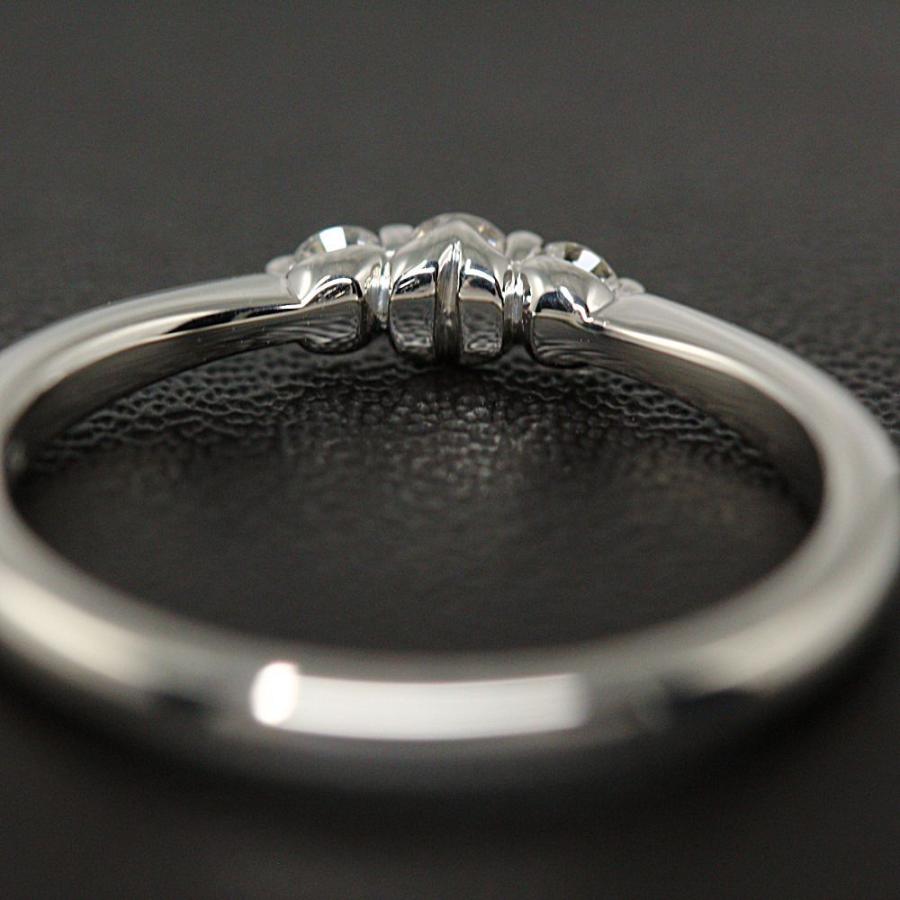 銀座ダイヤモンドシライシ 3Pダイヤモンドリング 指輪/Pt950-2.7g