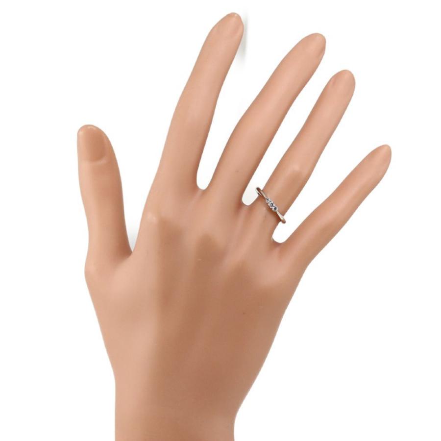 銀座ダイヤモンドシライシ 3Pダイヤモンドリング 指輪/Pt950-2.7g