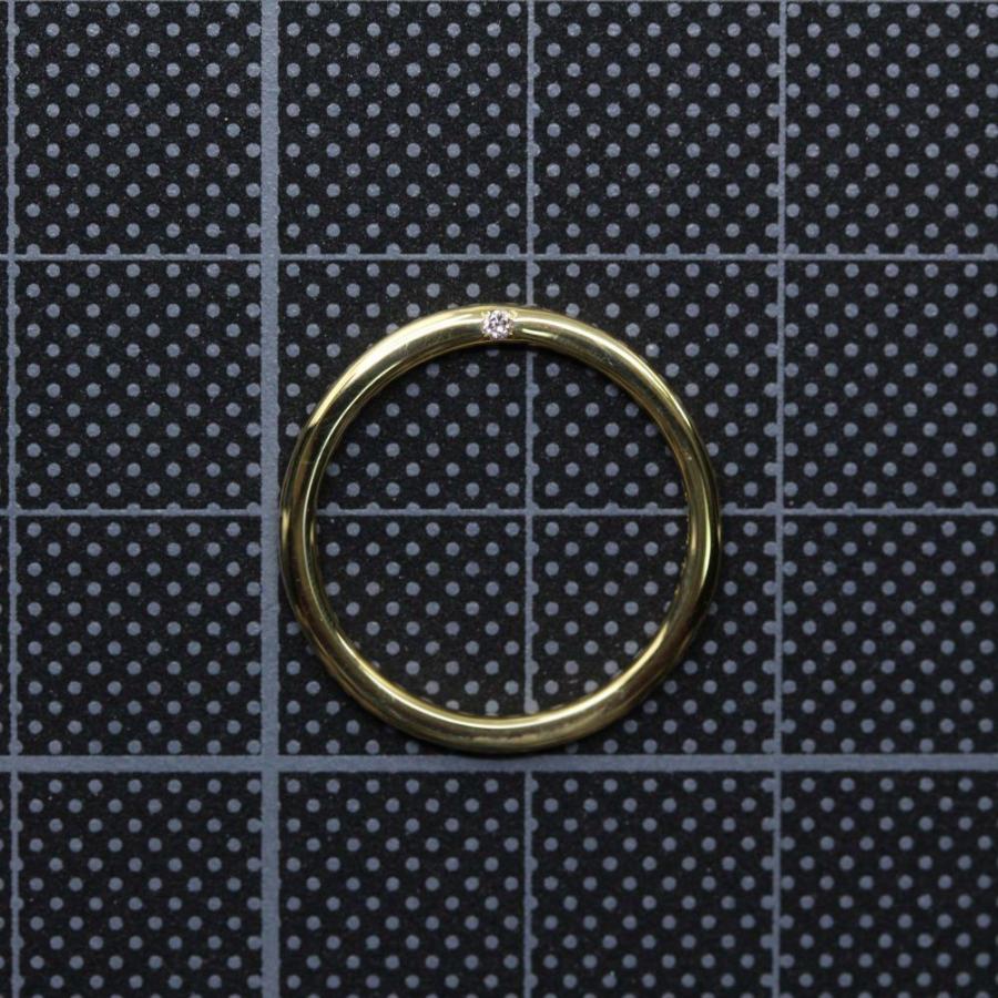 AHKAH（アーカー） オネスティ 1Pダイヤモンドリング 指輪/K18YG/750