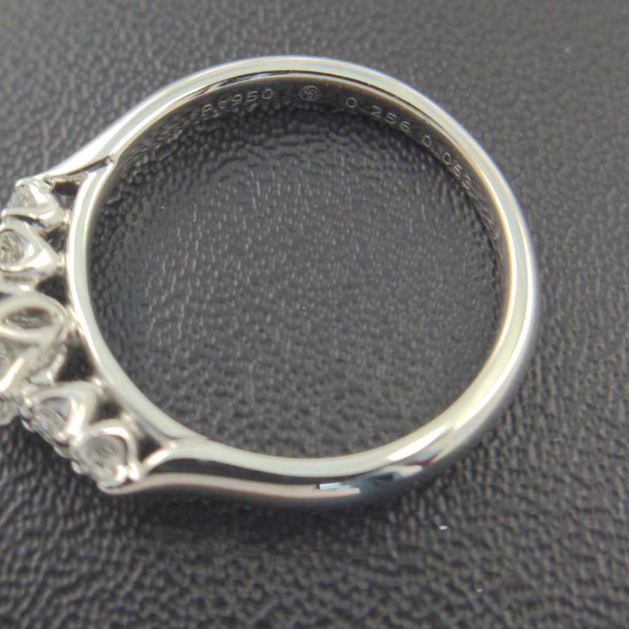 銀座ダイヤモンドシライシ エンゲージリング・指輪Pt950/0.256ct/0.161  