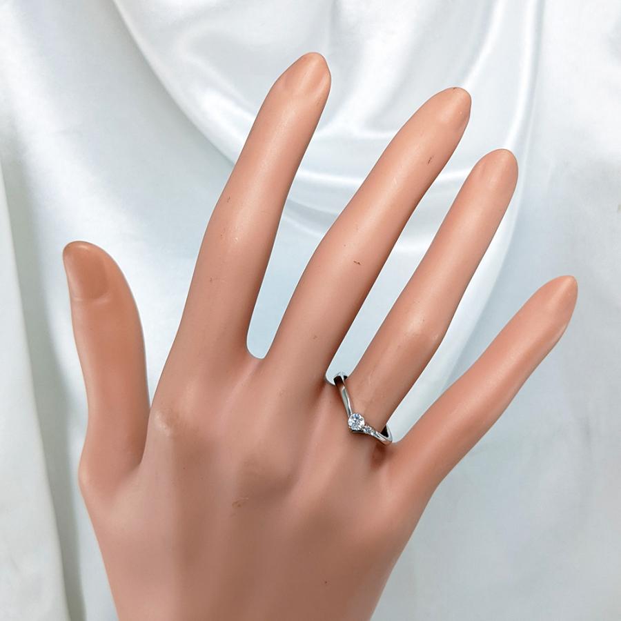 d*g様 4℃ pt950 ダイヤモンド　リング 4°C ヨンドシー Pt950 ダイヤ リング ピンキーリング 6号 3.99g - メルカリ