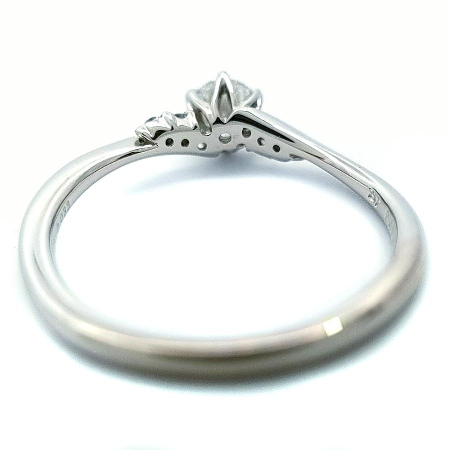 期間限定出品　サマンサティアラ　ダイヤモンド リング　PT950 9号　美品 Samantha Tiara（サマンサティアラ） エンゲージライン・ダイヤモンド