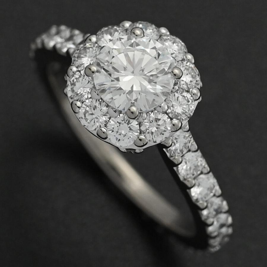 k18WG 0.5CTダイヤモンド 3連リング ダイヤモンドリング – K18WG、0.50カラット