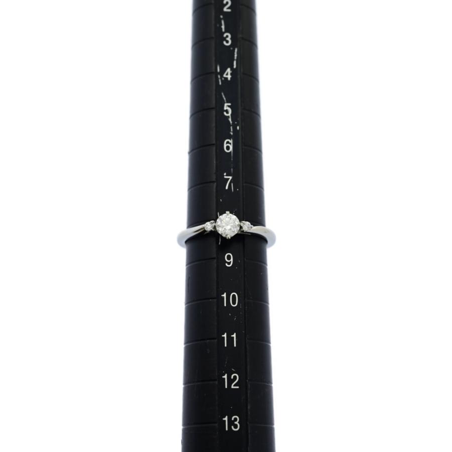 3/美品 ラザールダイヤモンド Pt950 ダイヤ計0.17ct リング 指輪 ラザール ダイヤモンド 0.03ct リング Pt950 7号