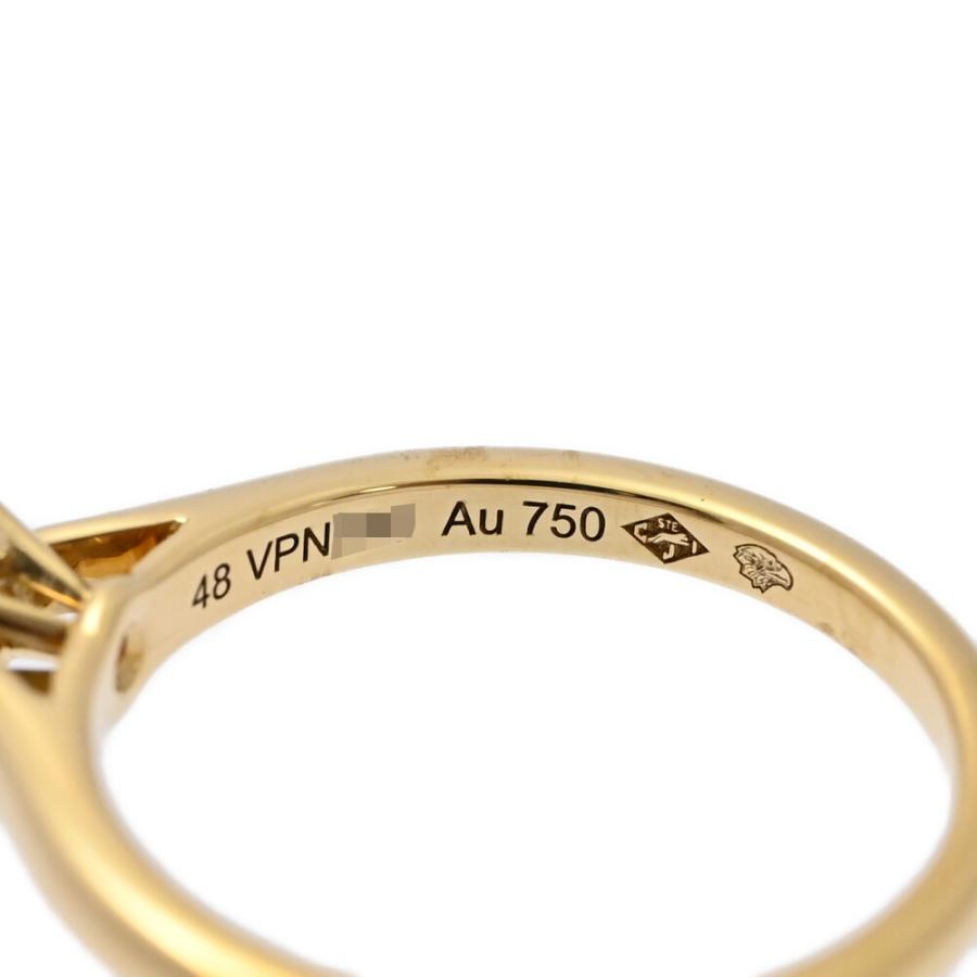 【新品仕上げ】カルティエ　ソリテール1895　イエローゴールド リング 13号 新品仕上げ】カルティエ ソリテール1895 イエローゴールド リング 13号