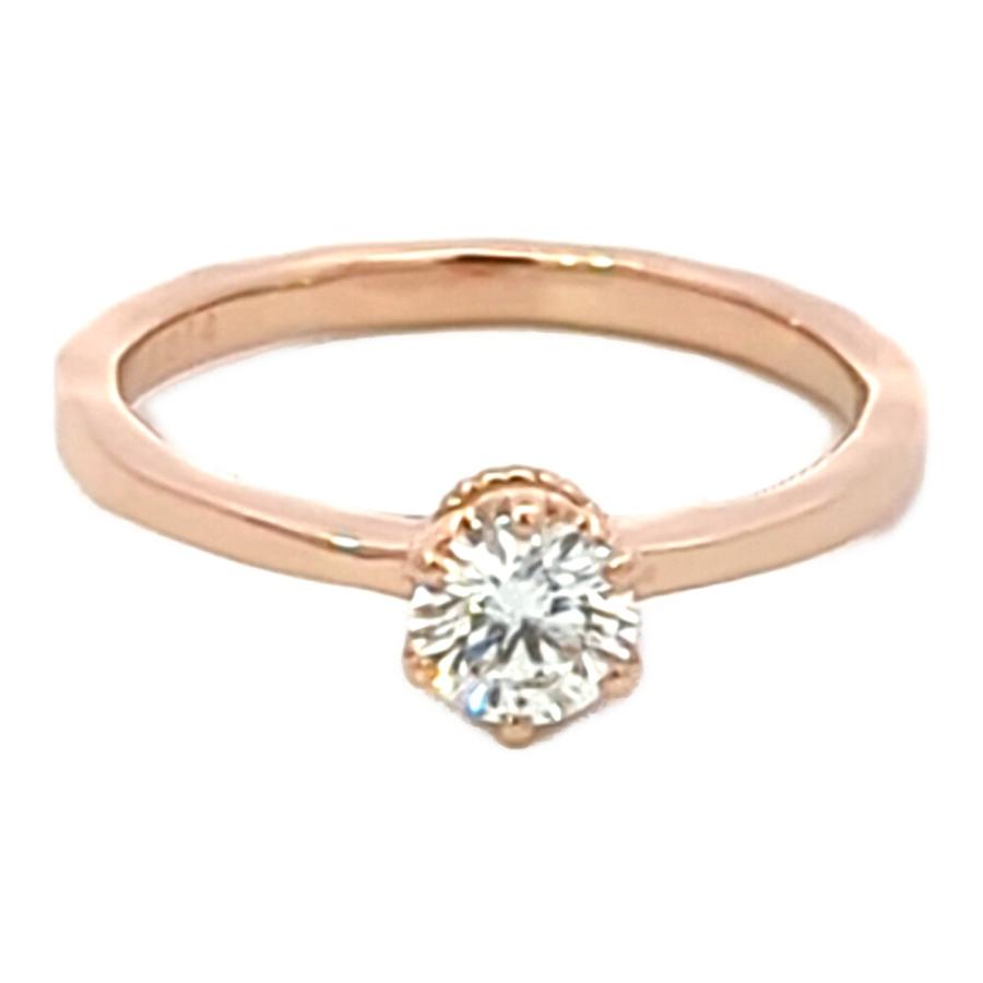 0.314ct シエナロゼ MUSUBIME ロゼチナ ダイヤモンド リング 指輪