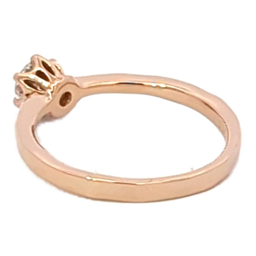 0.314ct シエナロゼ MUSUBIME ロゼチナ ダイヤモンド リング 指輪