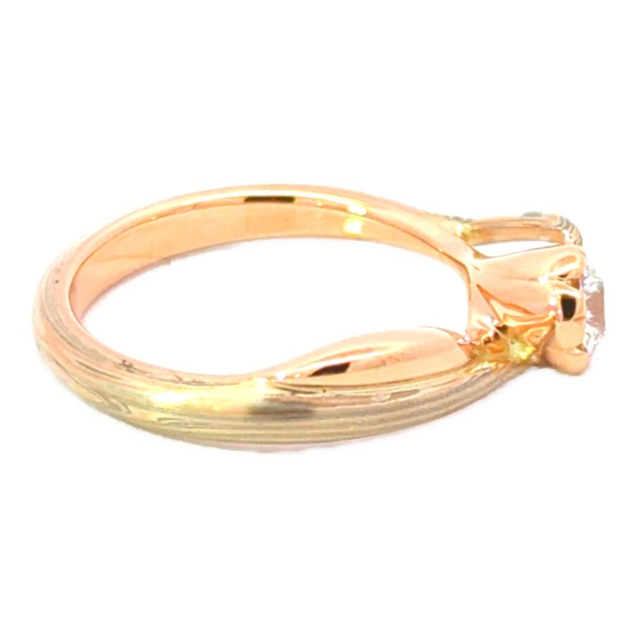 0.292ct 0.02ct 杢目金屋 さくらダイヤモンド リング 婚約指輪 Sv925 