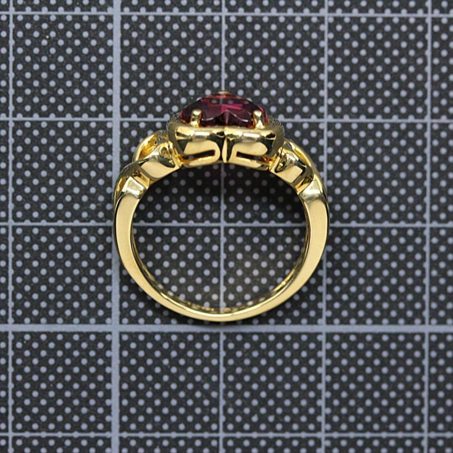 TIFFANY&Co. ティファニー ハート ガーネットリング 指輪/K18YG TIFFANY&Co. ティファニー ハート ガーネットリング 指輪/K18YG
