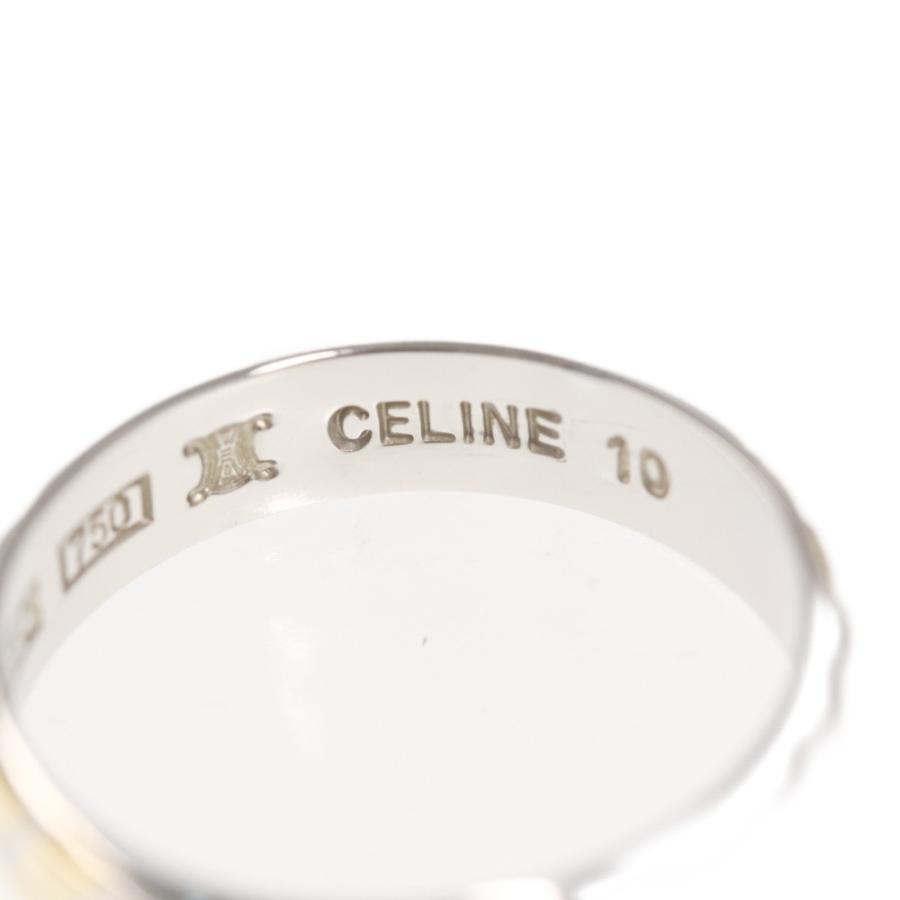 CELINE（セリーヌ） コンビ・ロゴリング・指輪/K18/750×Pt850コンビ
