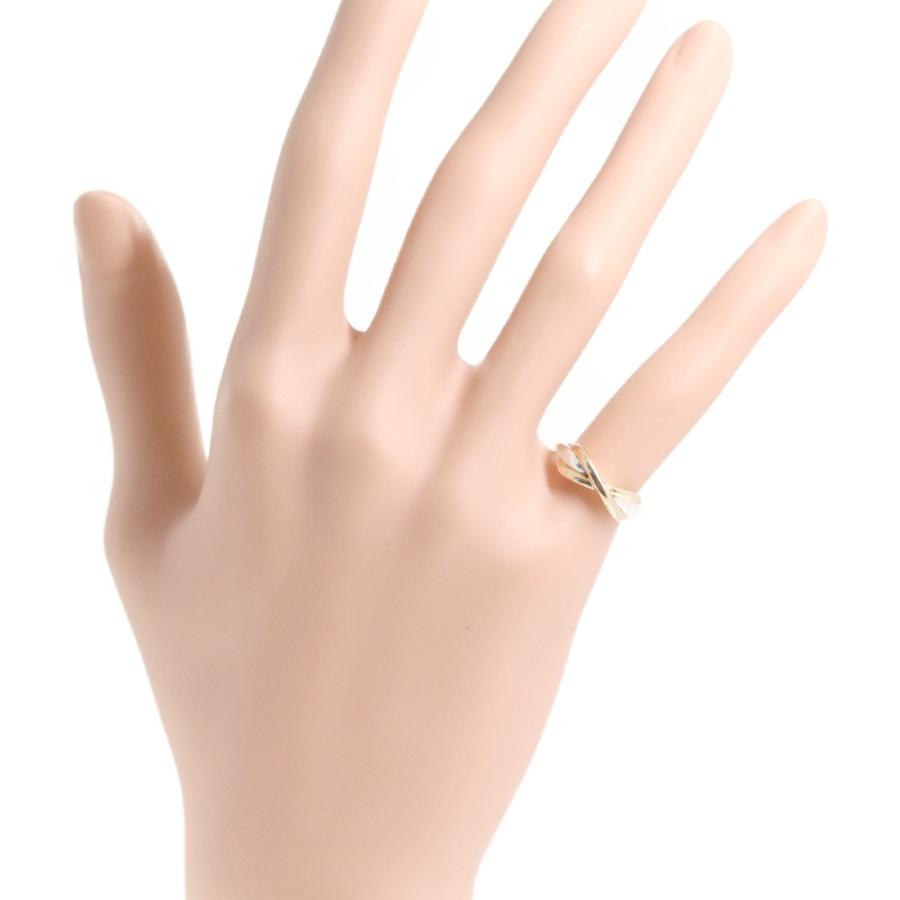 TIFFANY&Co. ティファニー クロスリング・指輪/Sv925×K18/750 TIFFANY&Co. ティファニー クロスリング・指輪/Sv925×K18/750