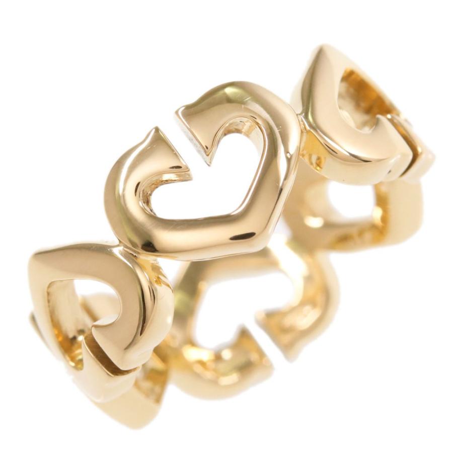 カルティエ ハート&シンボル・Cハートリング・指輪/K18YG/750-5.5g  