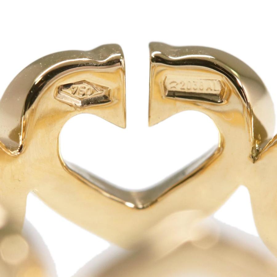 カルティエ ハート&シンボル・Cハートリング・指輪/K18YG/750-5.5g  