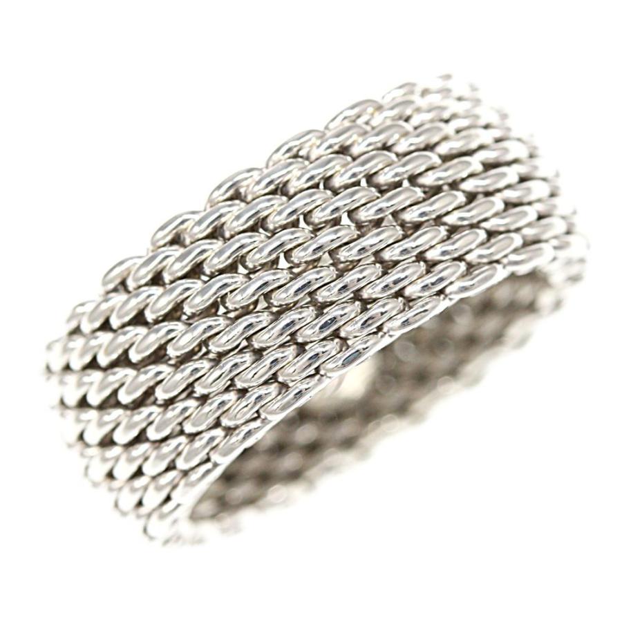 TIFFANY&Co.（ティファニー） メッシュ・リング・指輪/Sv925-10.2g/17