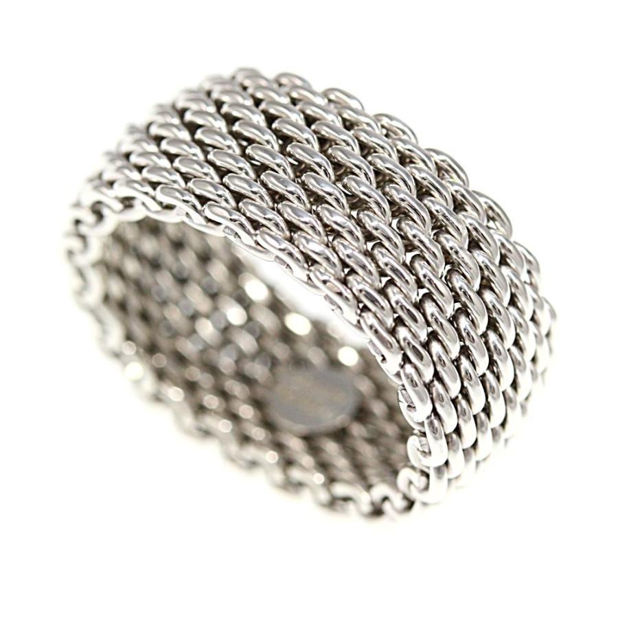 TIFFANY&Co.（ティファニー） メッシュ・リング・指輪/Sv925-10.2g/17