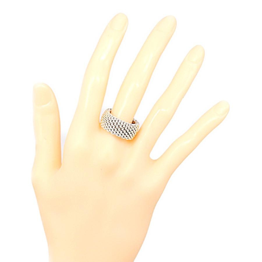 TIFFANY&Co.（ティファニー） メッシュ・リング・指輪/Sv925-10.2g/17