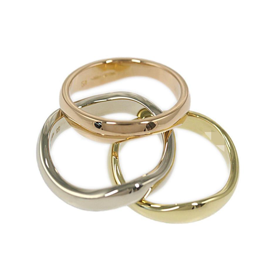 カルティエ レイヤード 重ね付け ラブミー プレーン3連リング 指輪 K18yg Wg Pg 750 3カラー 13号 53 Cartier レディース Rf3 H0731 3485 Rica4422l リファスタ Yahoo ショッピング店 通販 Yahoo ショッピング