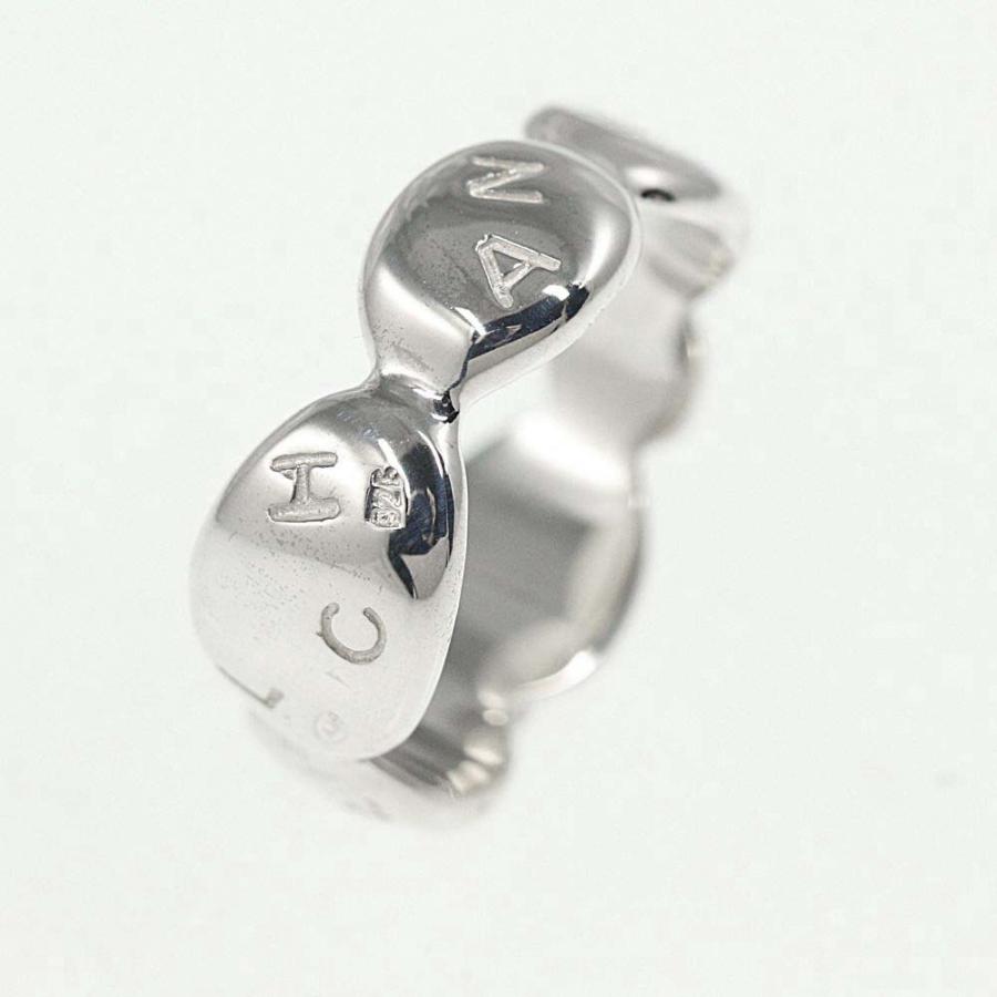 CHANEL シャネル ロゴプレートリング・指輪/Sv925-5.2g/12号/#52 CHANEL シャネル ロゴプレートリング・指輪/Sv925-5.2g/12号/#52