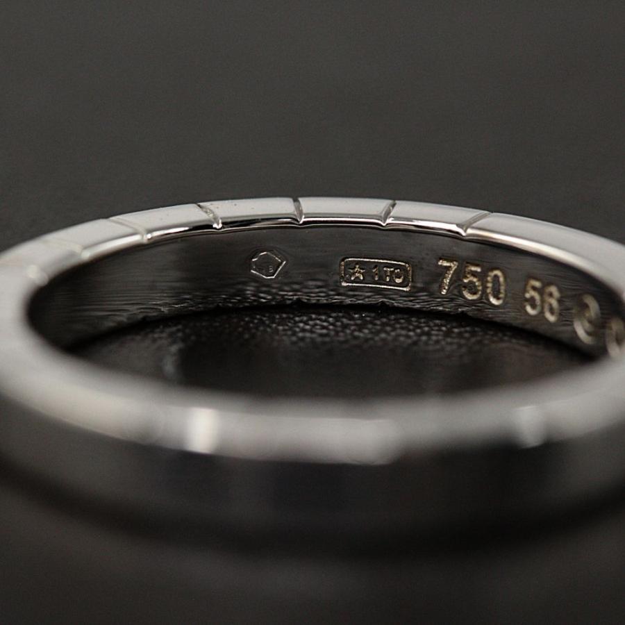 Cartier カルティエ ラニエール プレーンリング 指輪/K18WG/750-6.4g 