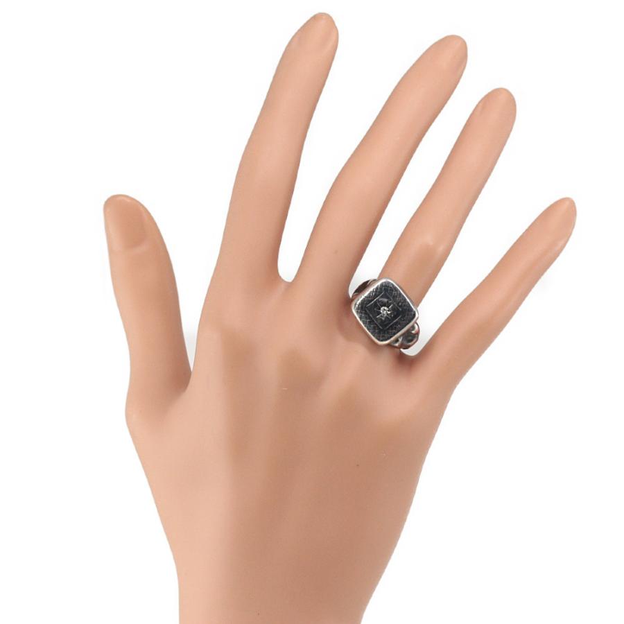 ボッテガヴェネタ イントレチャート スターモチーフリング 指輪/Sv925