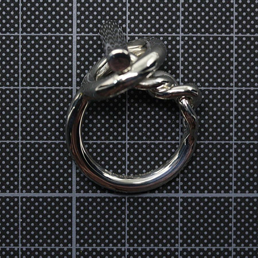HERMES エルメス クロワゼットGM チェーンリング/Sv925-14.8g/19 HERMES エルメス クロワゼットGM チェーンリング/Sv925-14.8g/19