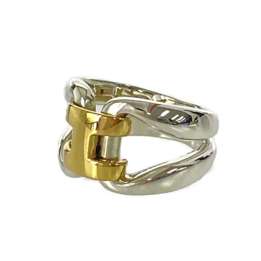 HERMES リング　ヒストリー　指輪　コンビ　#53　K18 ヴィンテージ HERMES リング ヒストリー 指輪 コンビ #53 K18 ヴィンテージ