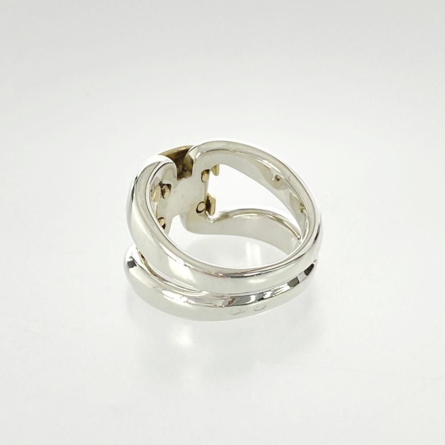 HERMES（エルメス） ヒストリーリング/Sv925 K18/750コンビ-9.8g/13号
