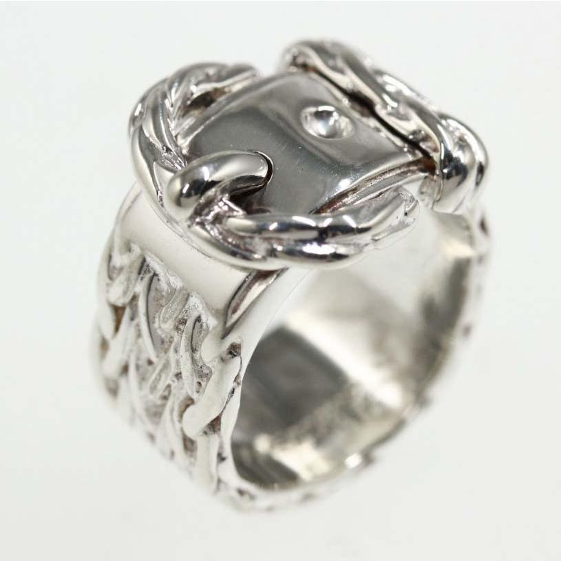 HERMES エルメス ディアンヌ ベルト リング 指輪/Sv925-12.3g/9号/#49  