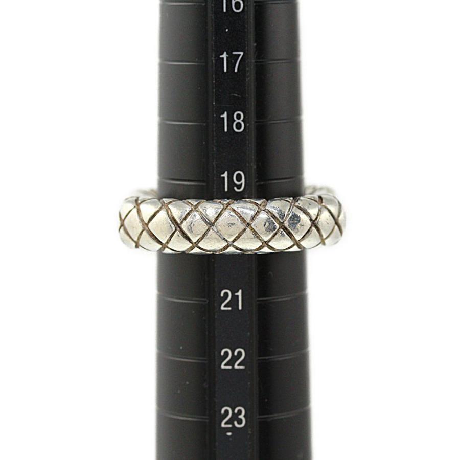 ボッテガヴェネタ イントレチャート リング 指輪/Sv925-23.2g/20号/#60